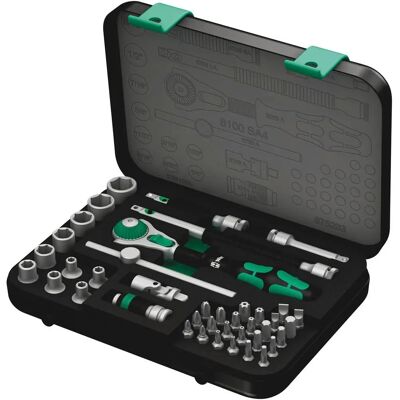 Wera 05003535001 Socket Set - 41-Piece Imperial Ratchet Wera 05003535001 Socket Set - 41-Piece Imperial Ratchet