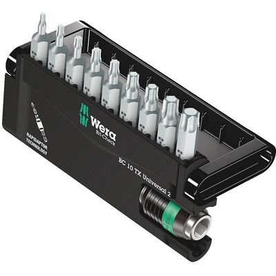 Conjunto de pontas Wera 05057115001 - Torx 10 peças Conjunto de pontas Wera 05057115001 - Torx 10 peças