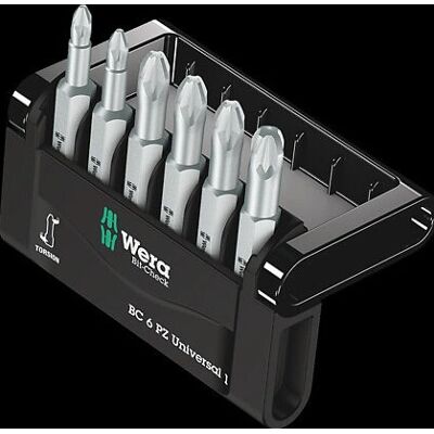 Wera 05056471001 Mini-Check PZ, 50mm, 6 peças - Conjunto de pontas Wera 05056471001 Mini-Check PZ, 50mm, 6 peças - Conjunto de pontas