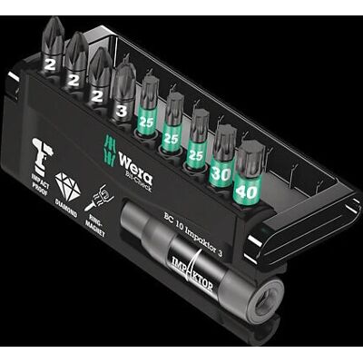 Wera 8755/67-9/IMP DC 1 Impaktor Bit-Set - Schraubertyp Wera 8755/67-9/IMP DC 1 Impaktor Bit-Set - Schraubertyp