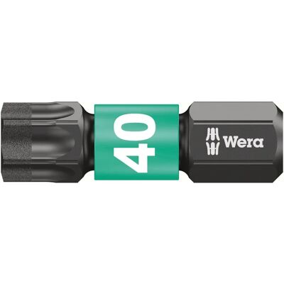 Wera Impaktor Torx TX40 Innsettingsbit - 25mm, Eske 10 Wera Impaktor Torx TX40 Innsettingsbit - 25mm, Eske 10