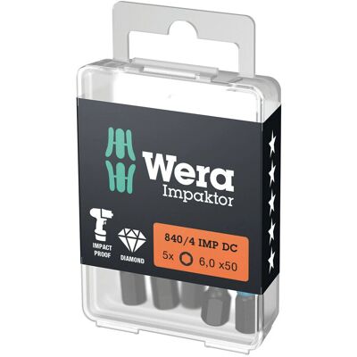 Wera 840/4 IMP DC Hex-Plus DIY Schrauberbit - Schraubentyp Wera 840/4 IMP DC Hex-Plus DIY Schrauberbit - Schraubentyp