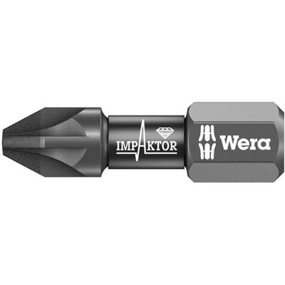 Wera 855/1 Impaktor Pozidriv Inserto - Ferramenta para furadeira Wera 855/1 Impaktor Pozidriv Inserto - Ferramenta para furadeira