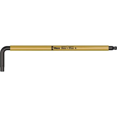 Wera Inbusnøkkel 950 SPKL - Hex-Plus, BlackLaser, 4mm Wera Inbusnøkkel 950 SPKL - Hex-Plus, BlackLaser, 4mm
