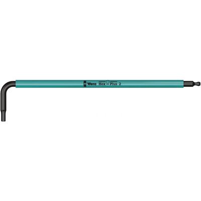 Wera innvendig sekskantsnøkkel 950 - Ergonomisk, BlackLaser, Flerfarget, 2mm Wera innvendig sekskantsnøkkel 950 - Ergonomisk, BlackLaser, Flerfarget, 2mm