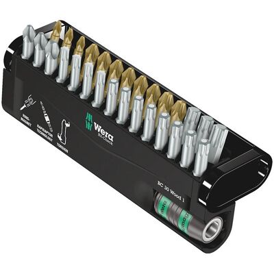 Wera Bit-Check 30 Trä Torsion Skruvmejselsats - Hand & Elektrisk Wera Bit-Check 30 Trä Torsion Skruvmejselsats - Hand & Elektrisk