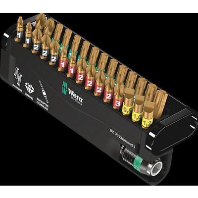 Wera BC 30 Gyémánt 1 Csavarhúzó bit - 30 db Wera BC 30 Gyémánt 1 Csavarhúzó bit - 30 db