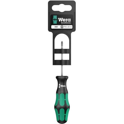Wera Kraftform 350 Screwdriver - Phillips PH0 - Ergonomic Handle Wera Kraftform 350 Screwdriver - Phillips PH0 - Ergonomic Handle