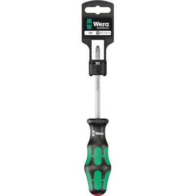 Wera 350 PH SB Phillips Screwdriver - Ergonomic, Laser Tip, 80mm Wera 350 PH SB Phillips Screwdriver - Ergonomic, Laser Tip, 80mm