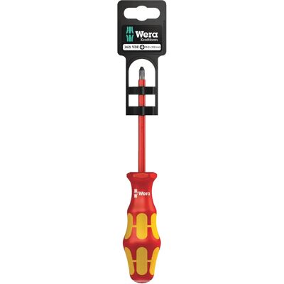 Wera Kraftform Plus 162i VDE Insulated Phillips Screwdriver - 100mm Wera Kraftform Plus 162i VDE Insulated Phillips Screwdriver - 100mm