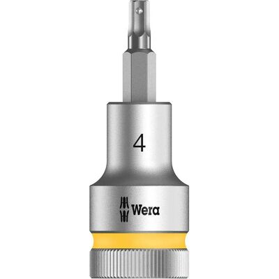 Wera 8740 C HF Zyklop Inbussockel - 4mm, 1/2 Zoll Antrieb - Langlebig Chrom-Vanadium Wera 8740 C HF Zyklop Inbussockel - 4mm, 1/2 Zoll Antrieb - Langlebig Chrom-Vanadium