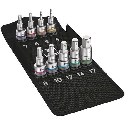Wera 8740 C HF Juego de cajas de hexágono - 9 piezas, 1/2 pulg Wera 8740 C HF Juego de cajas de hexágono - 9 piezas, 1/2 pulg