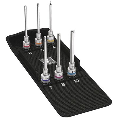 Zestaw 6 nasadek Zyklop Hex-Plus - Wera 8740 C HF Zestaw 6 nasadek Zyklop Hex-Plus - Wera 8740 C HF