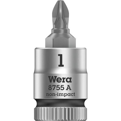 Wera Zyklop Pozidriv Steckschlüssel - 1/4-Zoll Schwarz - Steckschlüssel und Bits Wera Zyklop Pozidriv Steckschlüssel - 1/4-Zoll Schwarz - Steckschlüssel und Bits