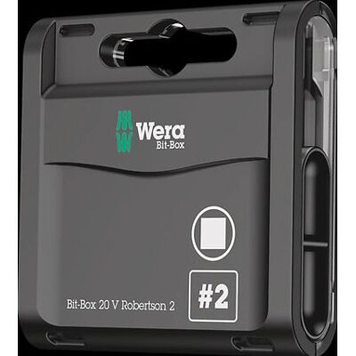 Wera WER057790 Bitslåda 20 H Extra Hårda Bits Robertson 2 Fyrkant x 25mm - Verktygslåda Wera WER057790 Bitslåda 20 H Extra Hårda Bits Robertson 2 Fyrkant x 25mm - Verktygslåda
