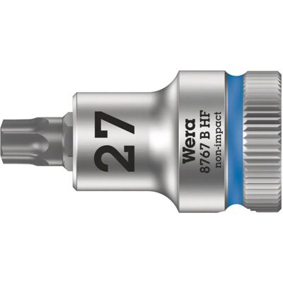 Wera 8767 B HF 3/8" Steckschlüssel mit Fixierung - Torx 27 mm Wera 8767 B HF 3/8" Steckschlüssel mit Fixierung - Torx 27 mm