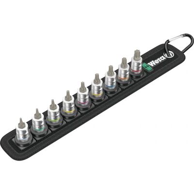 Wera Pasek A 3 1/4" Torx HF Bit Mutry Zestaw 9 - Zestaw nasadek Wera Pasek A 3 1/4" Torx HF Bit Mutry Zestaw 9 - Zestaw nasadek