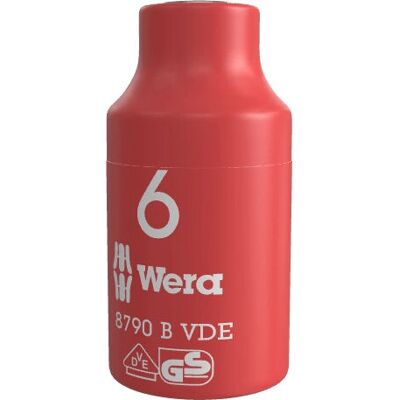 Wera 8790 B Isolert 3/8 tommers sekskantsocket - Skiftenøkkel del Wera 8790 B Isolert 3/8 tommers sekskantsocket - Skiftenøkkel del