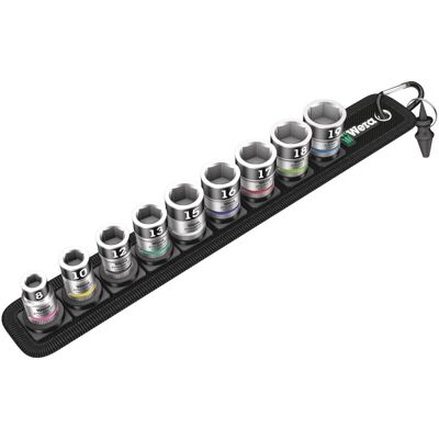 Wera Gürtel B 1 Zyklop Steckschlüsselsatz - 3/8", 9-tlg Wera Gürtel B 1 Zyklop Steckschlüsselsatz - 3/8", 9-tlg