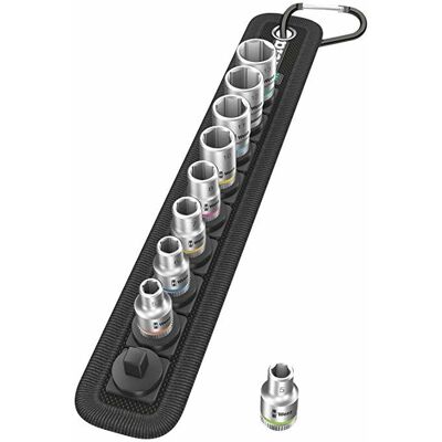 Wera Gürtel B 4 Zyklop Steckschlüsselsatz 3/8" 9-tlg Wera Gürtel B 4 Zyklop Steckschlüsselsatz 3/8" 9-tlg