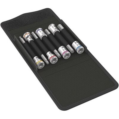 Wera 8740 B HF 1 Set di 7 bussole esagonali - 3/8" di guida Wera 8740 B HF 1 Set di 7 bussole esagonali - 3/8" di guida