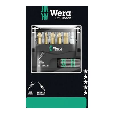 Wera Modell 05136390001 - 12 Trä Skruvbitsset Wera Modell 05136390001 - 12 Trä Skruvbitsset