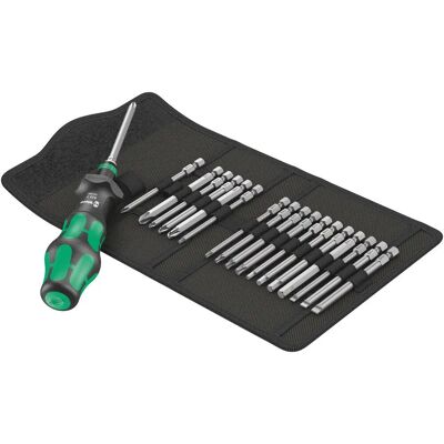 Wera Kraftform Turbo 19 részes csavarhúzó és bitkészlet Wera Kraftform Turbo 19 részes csavarhúzó és bitkészlet