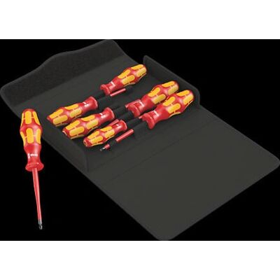 Wera Kraftform 100 iS/7 Schraubenzieher-Set - VDE-Isoliert, 7-teilig Wera Kraftform 100 iS/7 Schraubenzieher-Set - VDE-Isoliert, 7-teilig