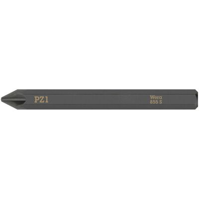 Wera 855 S skrutrekkerbit - 70mm - PZ1 - Slagbestandig Wera 855 S skrutrekkerbit - 70mm - PZ1 - Slagbestandig