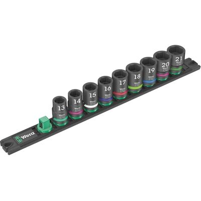 Wera Impact Kulcs készlet - 9 darab, 1/2" hajtás Wera Impact Kulcs készlet - 9 darab, 1/2" hajtás