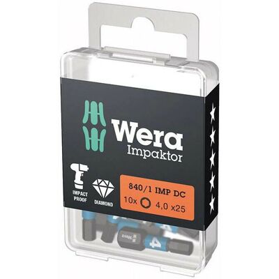 Wera Embouts Impaktor - Pack de 10, 25 mm, Résistants aux chocs - Outils - Publicité Wera Embouts Impaktor - Pack de 10, 25 mm, Résistants aux chocs - Outils - Publicité