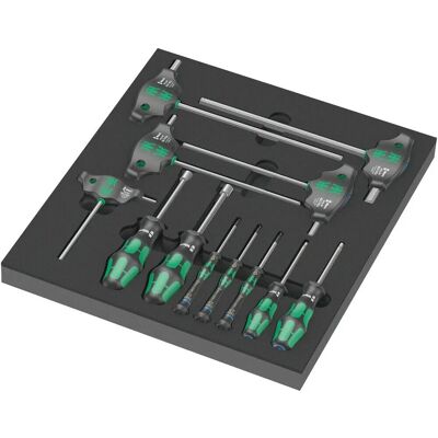 Zestaw 12 śrubokrętów hex Wera 9713 - Wytrzymały, z wkładką piankową Zestaw 12 śrubokrętów hex Wera 9713 - Wytrzymały, z wkładką piankową