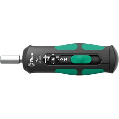 Wera 7515 Kraftform Safe-Torque Speed Schroevendraaier - 2-6 Nm Wera 7515 Kraftform Safe-Torque Speed Schroevendraaier - 2-6 Nm