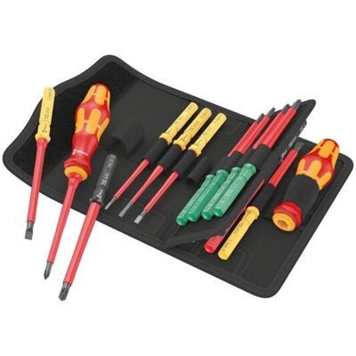 Wera VDE Insulated Screwdriver Set - Ergonomic, Interchangeable Blades Wera VDE Insulated Screwdriver Set - Ergonomic, Interchangeable Blades