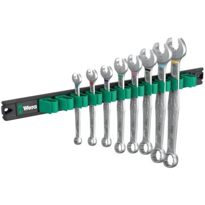 Wera 05020235001 Combination Wrench - 8-Piece, Magnetic, Angled, Heavy Duty Wera 05020235001 Combination Wrench - 8-Piece, Magnetic, Angled, Heavy Duty