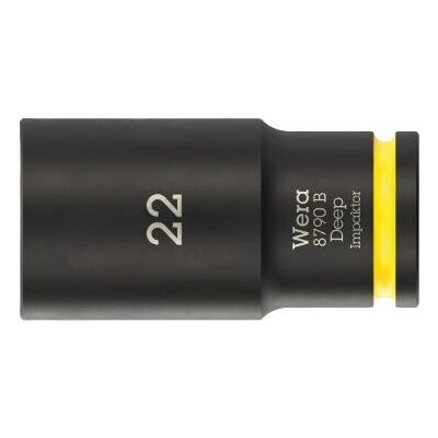 Wera Impact Sokkel - Dyp, Hex, Fargekoding - 3/8'' Wera Impact Sokkel - Dyp, Hex, Fargekoding - 3/8''