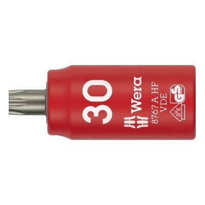 Wera 05005925001 Śrubokręt bit - VDE Izolált, 1/4''-Napęd, TX 30 Wera 05005925001 Śrubokręt bit - VDE Izolált, 1/4''-Napęd, TX 30