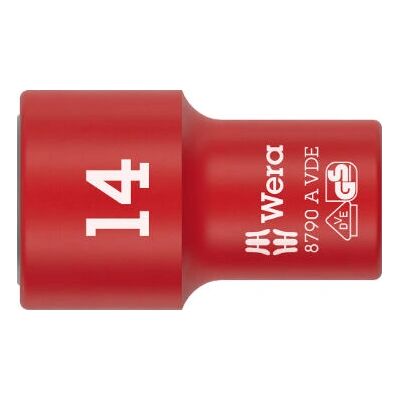 Wera 05005940001 Impact Socket - VDE-insulated, 1/4'' drive, 14x41mm Wera 05005940001 Impact Socket - VDE-insulated, 1/4'' drive, 14x41mm