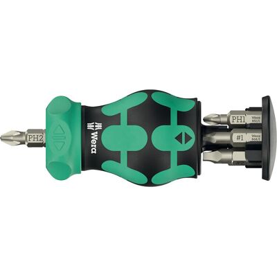 Wera Kraftform Kompakt Stubby magazine RA 4 - Multiverktygskruvmejsel Wera Kraftform Kompakt Stubby magazine RA 4 - Multiverktygskruvmejsel