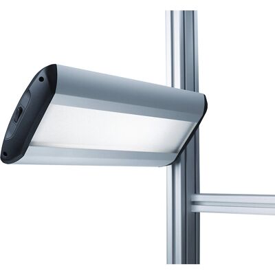 Luminária de sistema LED Waldmann TAMETO - 20W, 456mm, cinza prateado Luminária de sistema LED Waldmann TAMETO - 20W, 456mm, cinza prateado