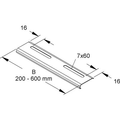 Niedax RKB 500 Kabelrinneabdeckung - Kabelzubehör Niedax RKB 500 Kabelrinneabdeckung - Kabelzubehör