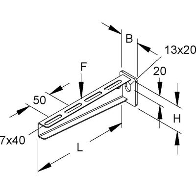 Niedax KTA 400 E3 Support en cuivre - Support pour chemin de câbles Niedax KTA 400 E3 Support en cuivre - Support pour chemin de câbles