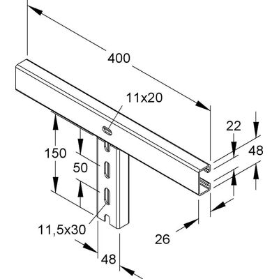 Niedax KKAT 300 Stahl-Klemmadapter - 90° T-Träger Niedax KKAT 300 Stahl-Klemmadapter - 90° T-Träger