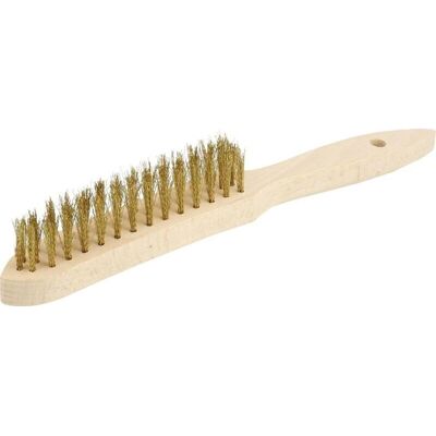 Osborn Messing Drahtbürste - 4-Reihig, Buchenholzgriff - Handwerkzeug Osborn Messing Drahtbürste - 4-Reihig, Buchenholzgriff - Handwerkzeug