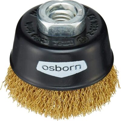 Brosse à tasse en laiton Osborn - 60x21mm - Brosse pour métaux non ferreux - Publicité Brosse à tasse en laiton Osborn - 60x21mm - Brosse pour métaux non ferreux - Publicité