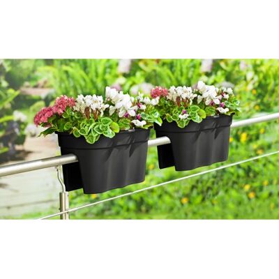 KHW Flowerclip XXL - Wetterfest, UV-beständig - Pflanzgefäße KHW Flowerclip XXL - Wetterfest, UV-beständig - Pflanzgefäße