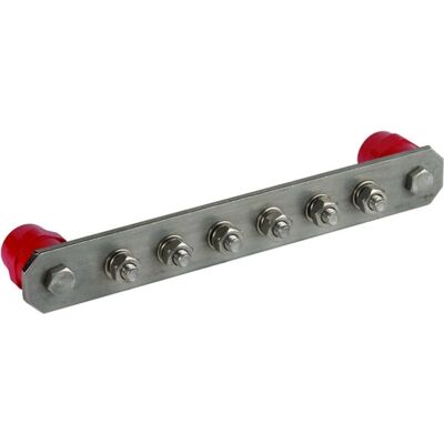 DEHN PAS I 6AP M10 V2A Potential equalization busbar - Electrical Enclosure Accessory DEHN PAS I 6AP M10 V2A Potential equalization busbar - Electrical Enclosure Accessory