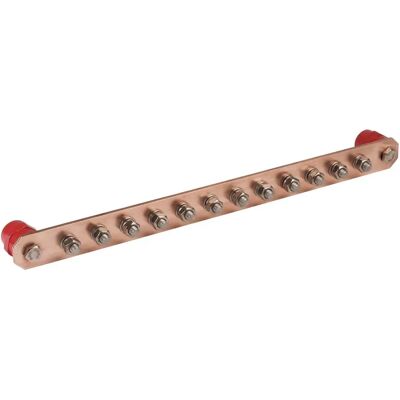 Dehn PAS I 12AP M10 Copper Potential Equalization Busbar - Potential equalization busbar Dehn PAS I 12AP M10 Copper Potential Equalization Busbar - Potential equalization busbar
