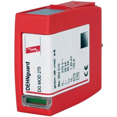 DEHN 952010 DG MOD 275 Módulo de Protección contra Sobretensiones - Protección para Armarios de distribución DEHN 952010 DG MOD 275 Módulo de Protección contra Sobretensiones - Protección para Armarios de distribución