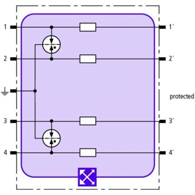 DEHN BXT ML4 B 180 - Modulo di protezione da sovratensioni DEHN BXT ML4 B 180 - Modulo di protezione da sovratensioni